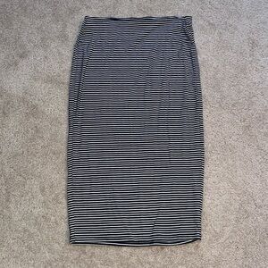 Old Navy Striped Midi Skirt